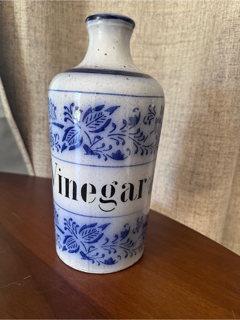 Rare Antique Meissen Style Blue Onion Vinegar Cruet  Germany 3984